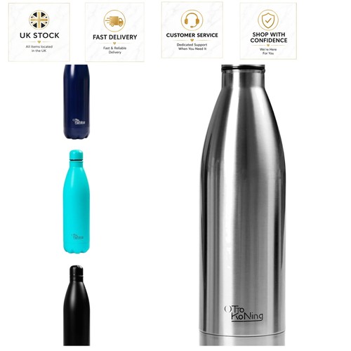 Large insulated water - large, 1l