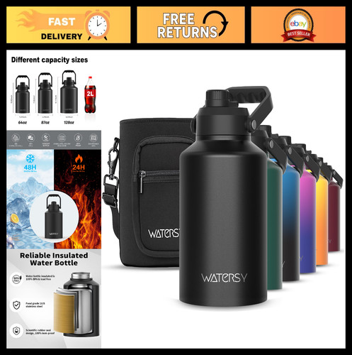 128oz insulated water bottle - 128oz,
