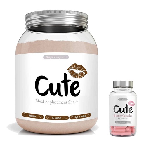Cute woman meal replacement - cute,